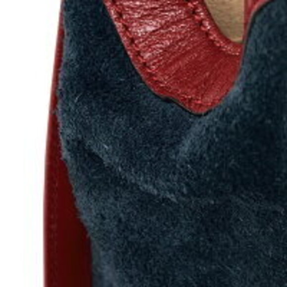 Gucci Ophidia GG Shoulder Bag Tote Web Sherry Handbag Suede Navy Blue Red - Picture 4 of 9